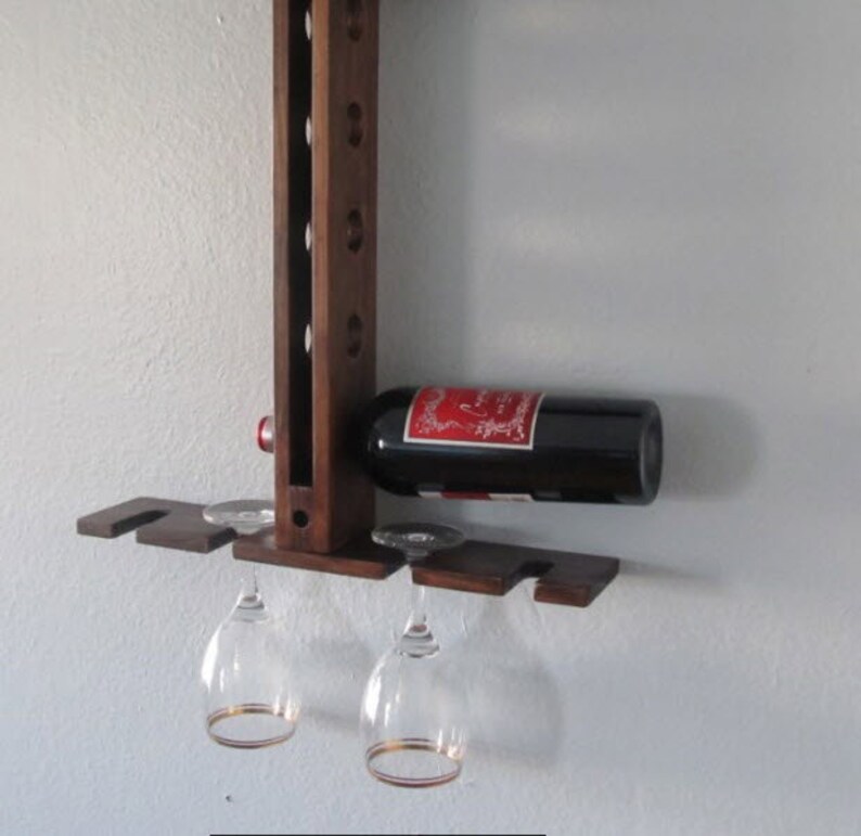 Rack Wine Rack Wine glass shelf Wine Bottle holder Wine Gift Wooden Wine holder Wine Holder