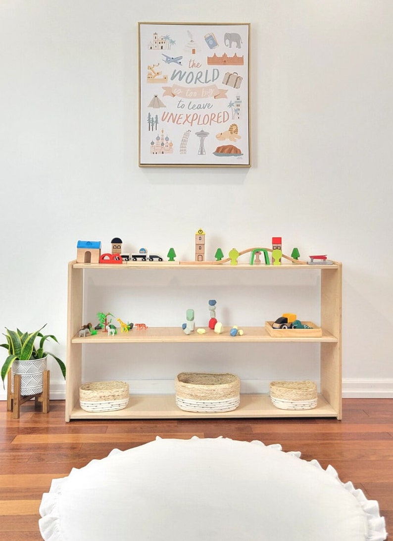 Montessori Shelf Montessori Bookshelf Toy Shelf Infant Etsy