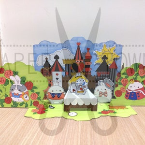 Kleursjabloon - Molang Alice pop-upkaart