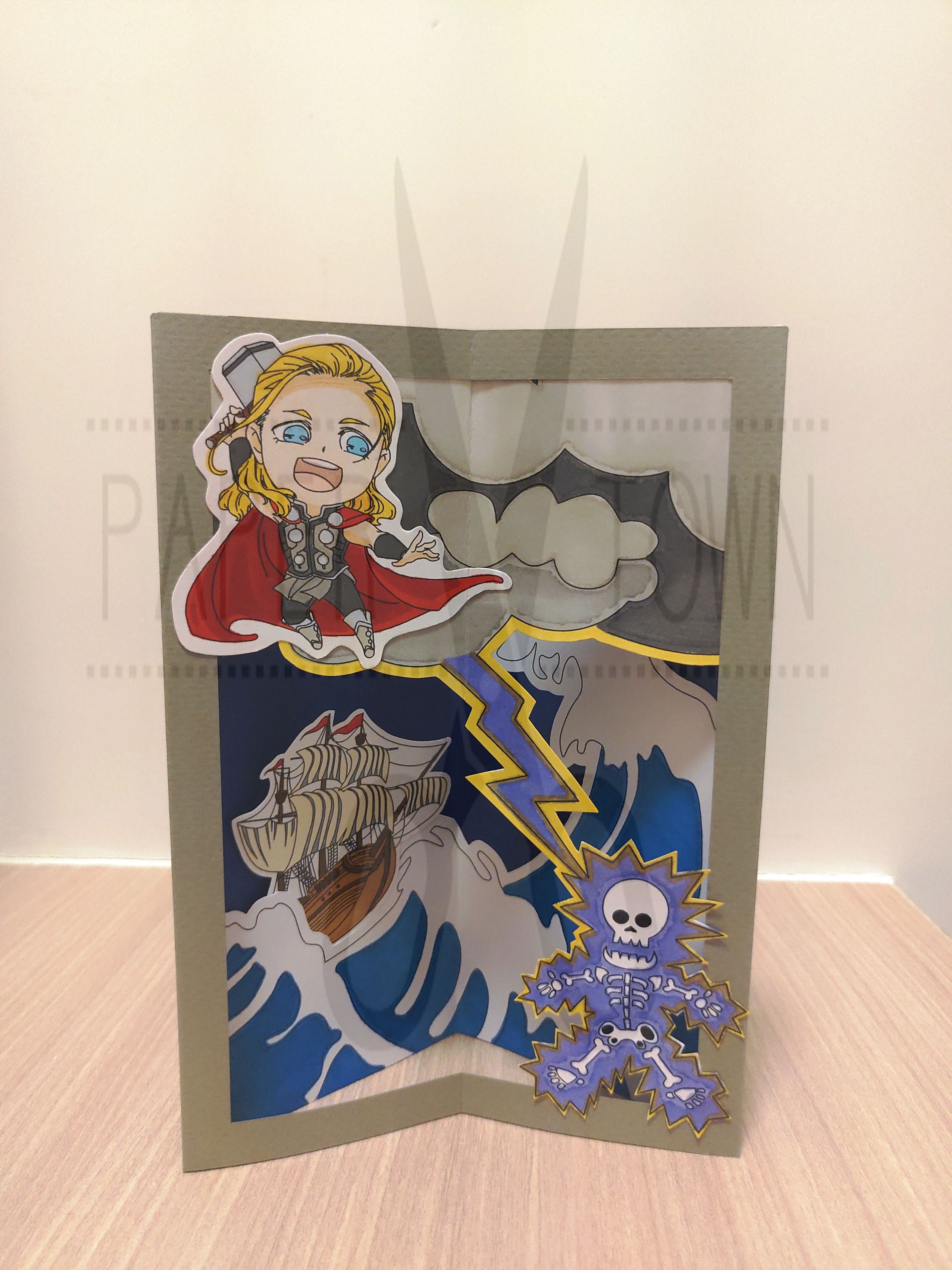 Color Template - Carousel Pop Up Book – Super Hero