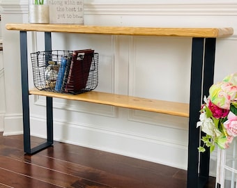 Handmade Slim Sofa Table - Modern Minimalist Living Room Decor