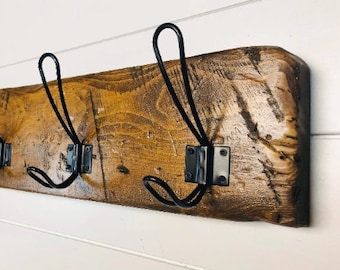 Farmhouse Coat Rack distressed wood , entryway organizer, wall mount coat rack, wood coat rack, wall coat rack, coat hook, farmhouse decor,