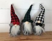 Gnomes, SET OF 3, Christmas gnome, holiday decor, nordic holiday decor, christmas decor, tier tray decor, nisse, Christmas plush gnome,