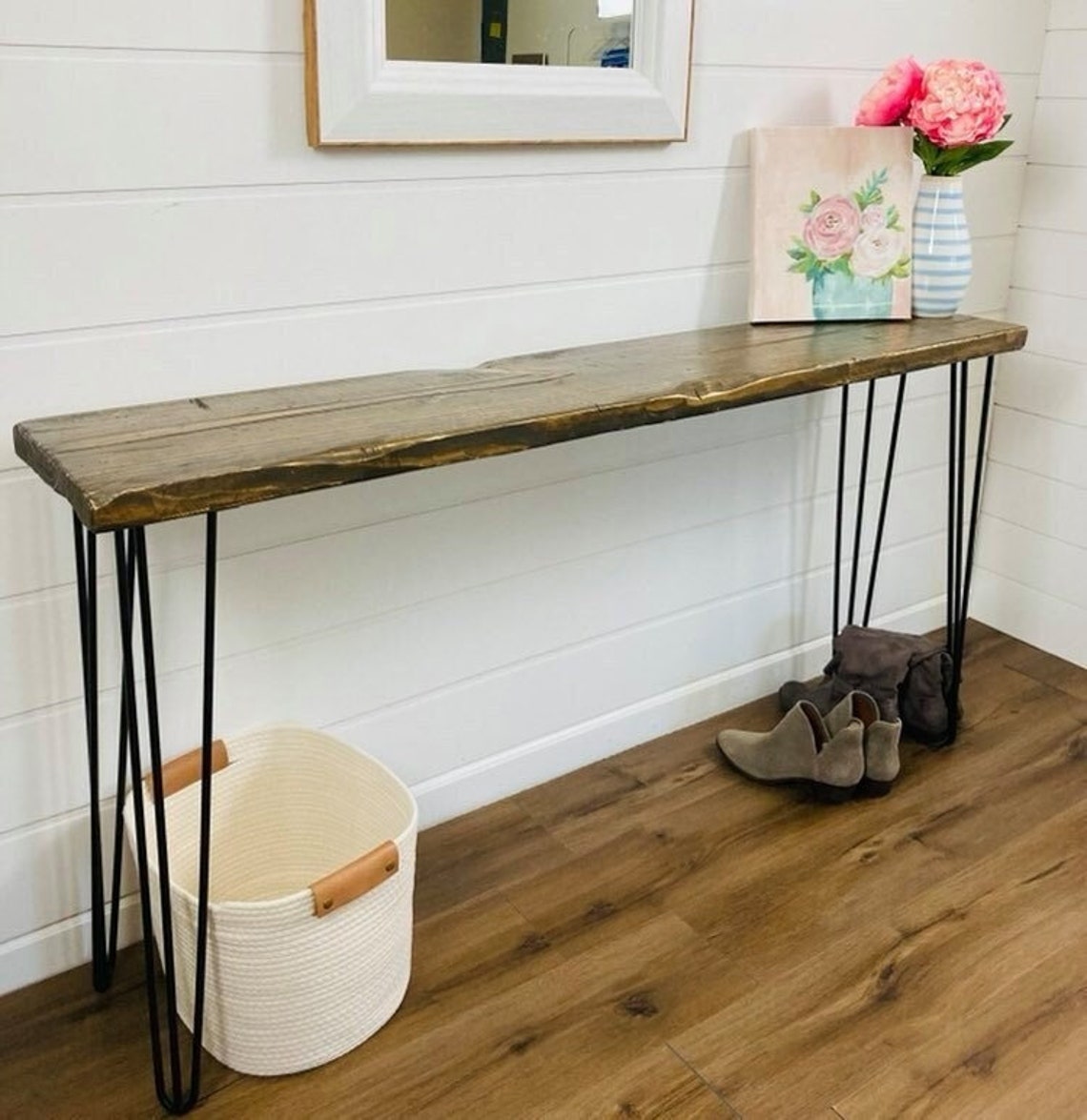 Entryway Table Console With Hairpin Legs Entryway Table - Etsy
