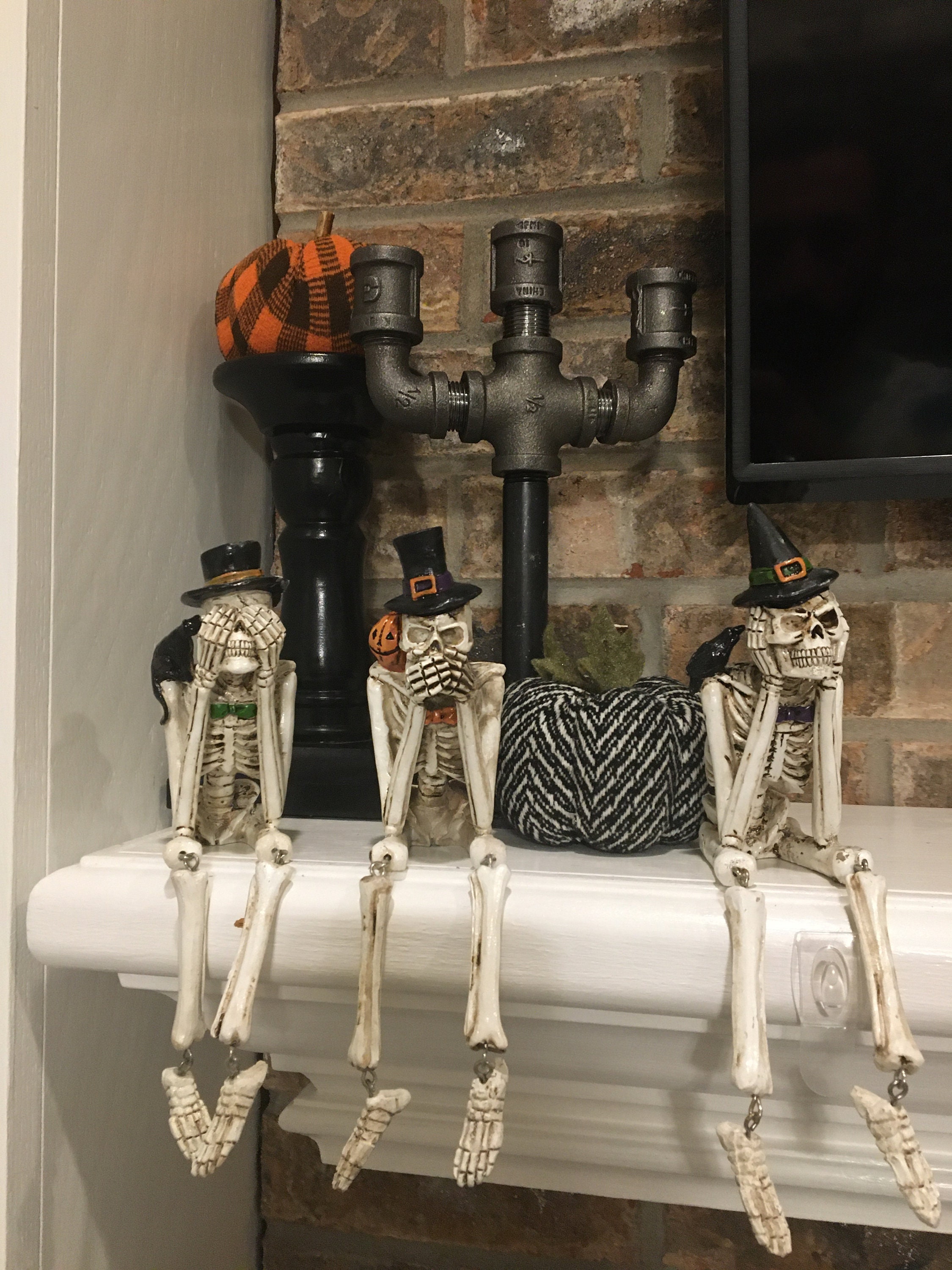 Halloween Skeleton Shelf Decor Next Day Shipping Halloween Etsy UK
