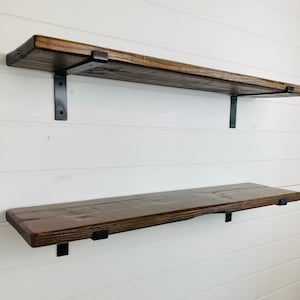 Farmhouse Bookcase distressed Wood, Bookcase bookshelf, Floating Shelves. farmhouse decor, reclaimed wood floating shelves, hanging shelves