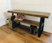 Farmhouse Entryway Bench Distressed Wood, Entryway Bench with storage, shoe rack, farmhouse decor, storage bench, distressed wood 