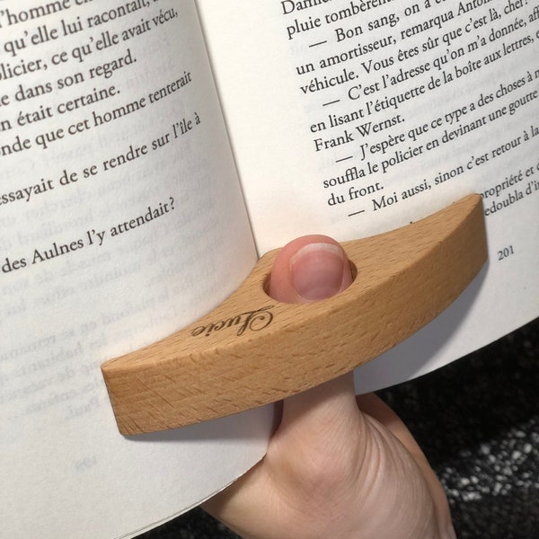 Bague de lecture personnalisée en bois