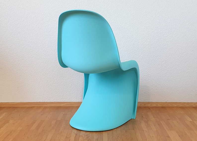 original Vitra Panton Junior turquoise children's chair very good condition rare image 2