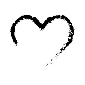 Rough Heart Vector, SVG, EPS