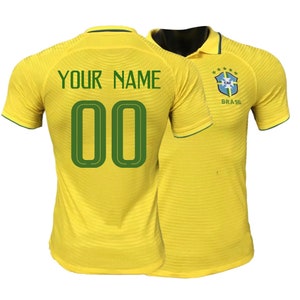 Fan t-shirt m l xl xxl football Brésil Brasil 10947 jaune 