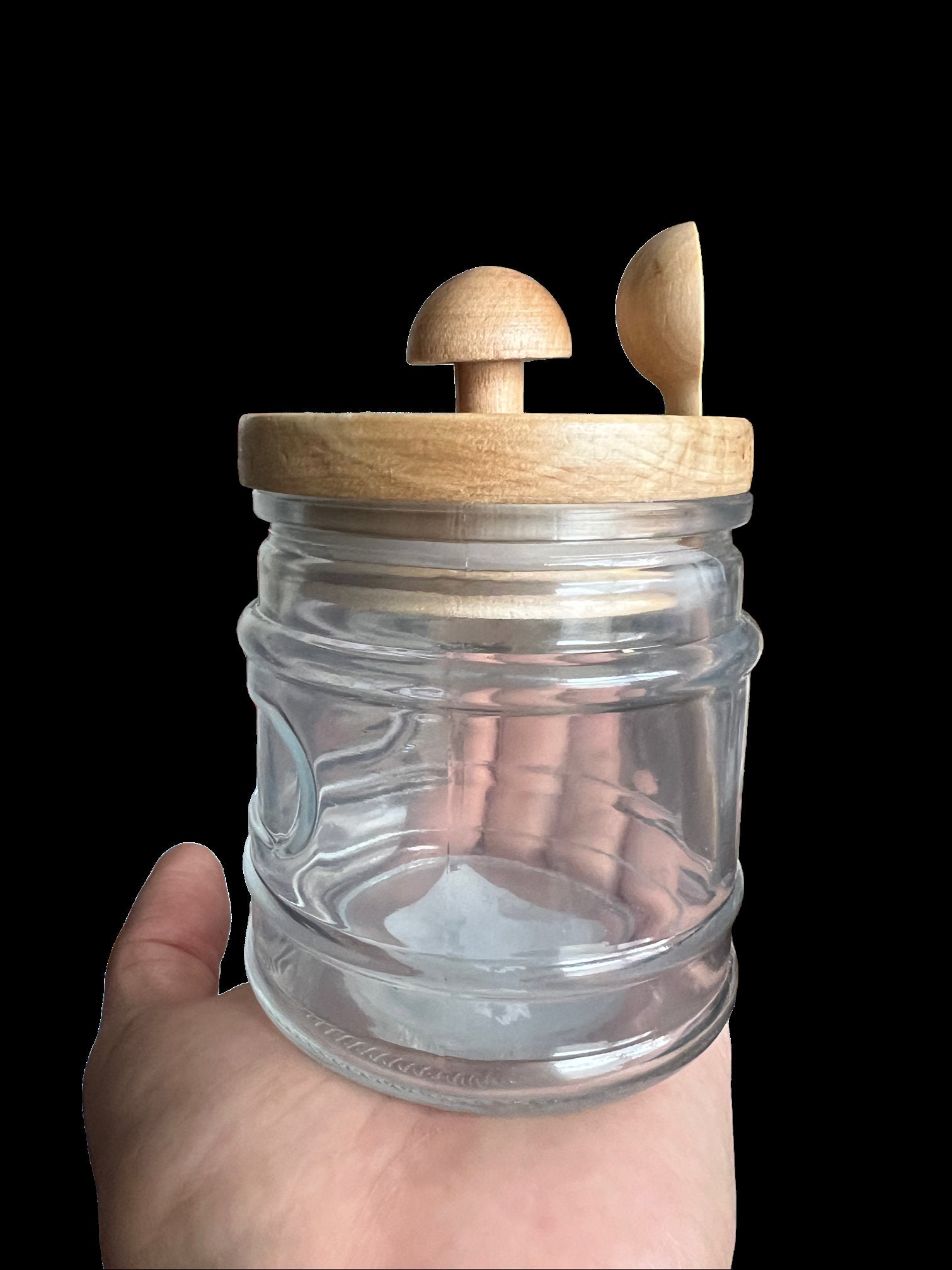 The Ampla - 60oz - Set of 6, Bamboo Seal Glass Jar