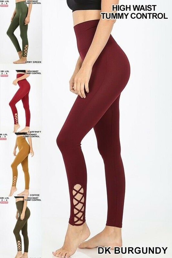 High Waist Diamond Shape Band Tummy Control Seamless Leggings Womens Runner  Yoga Pants Soft Comfortable SEXY Full Length Legging S/M L/XL -  Canada