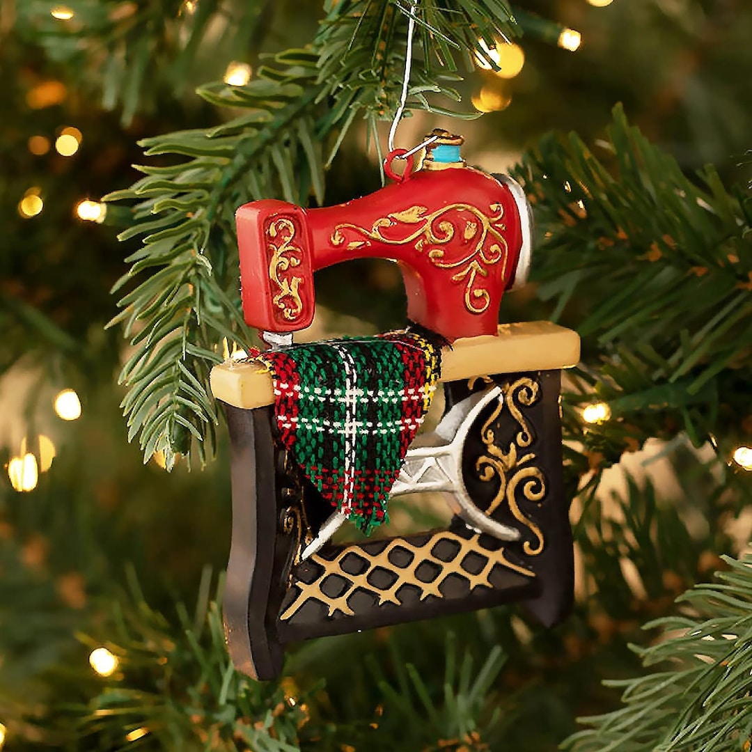 Antique Sewing Machine Christmas Ornament Vintage Holiday Etsy