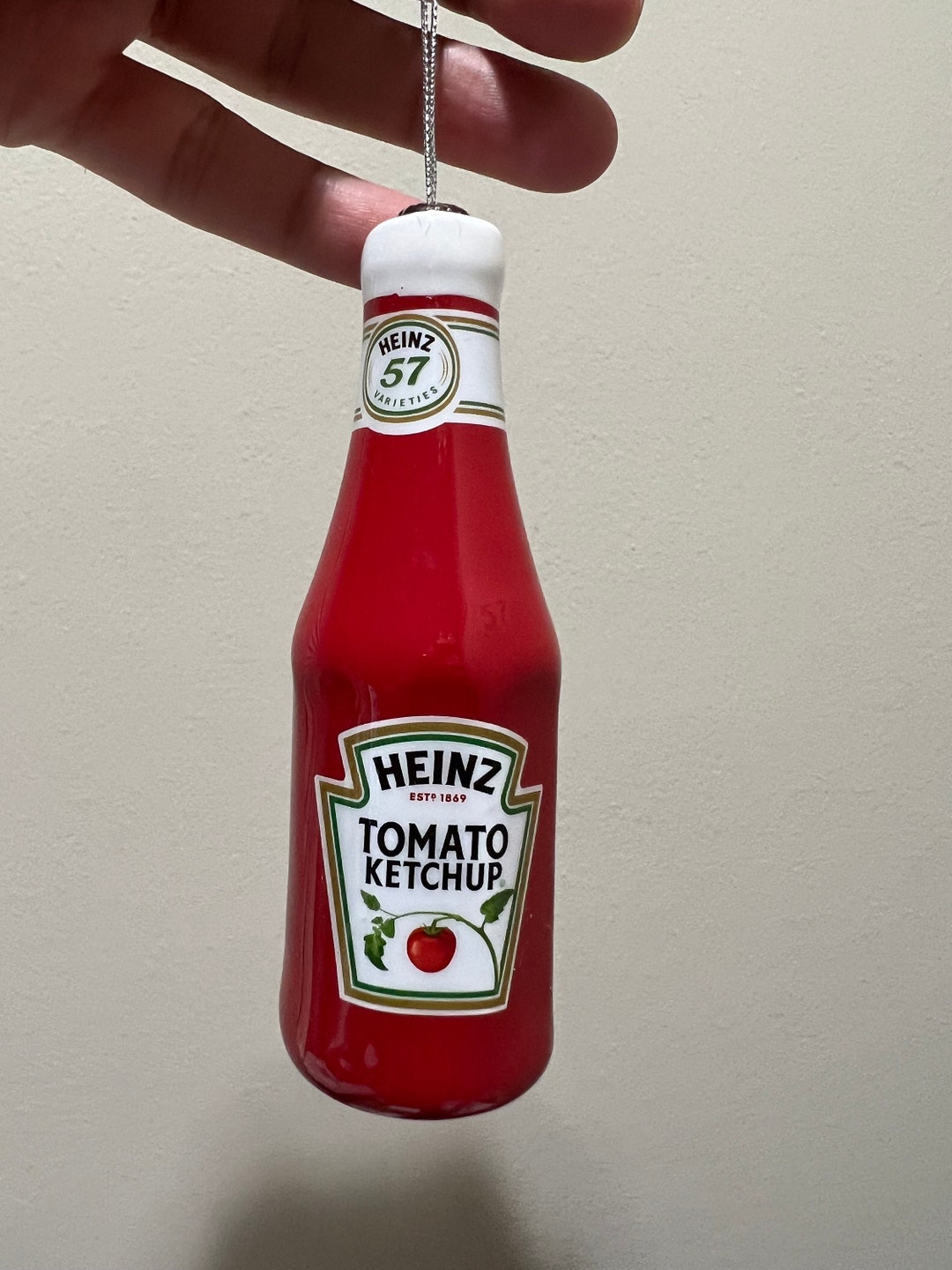 Tomato Ketchup Bottle Christmas Ornament XMAS Gift Idea Blown Glass Hanging Ornaments Etsy