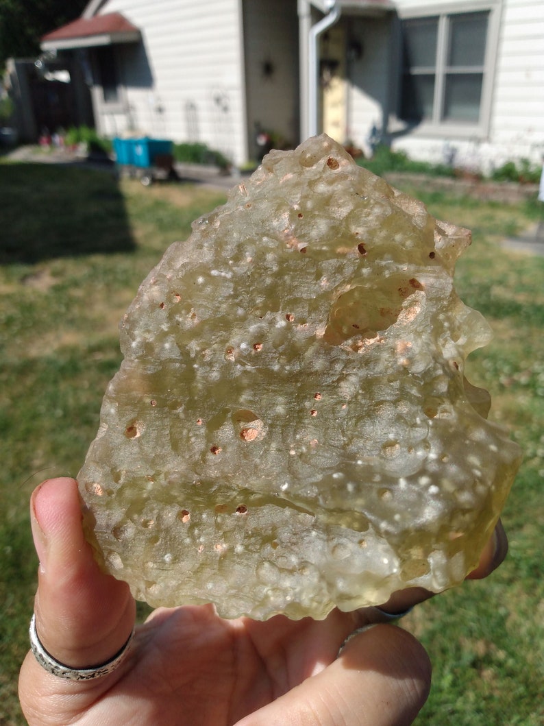 Huge LDG Libyan Desert Glass Tektite 263 grams image 2