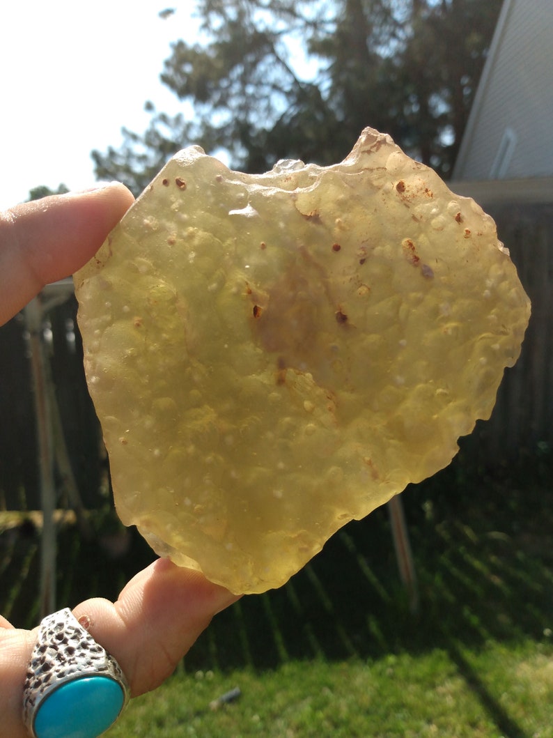 Huge LDG Libyan Desert Glass Tektite 263 grams image 5