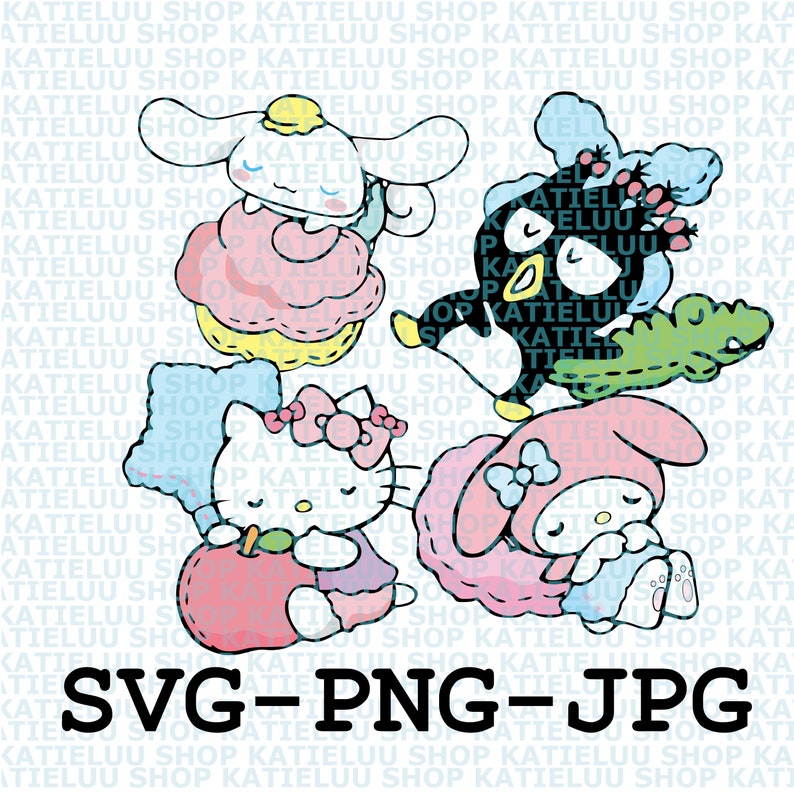 Download Art Collectibles Clip Art My Melody Anime Transparent Sticker Pompompurin Kuromi Patches Cinnamoroll Svg Png Badtz Maru Svg Instant Download Sanrio Svg Bundle