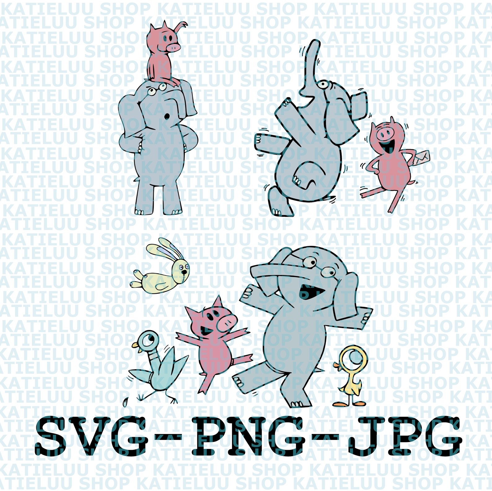 Free Free 260 Elephant And Piggie Svg SVG PNG EPS DXF File