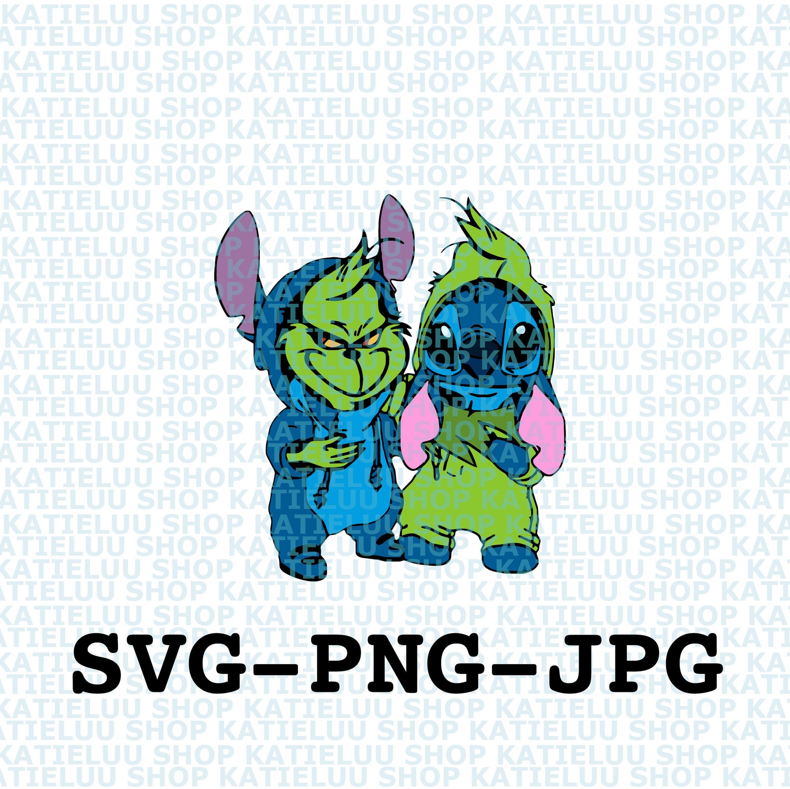Baby Grinch Svg Stitch SVG PNG Friend Baby Grinch Stitch Etsy
