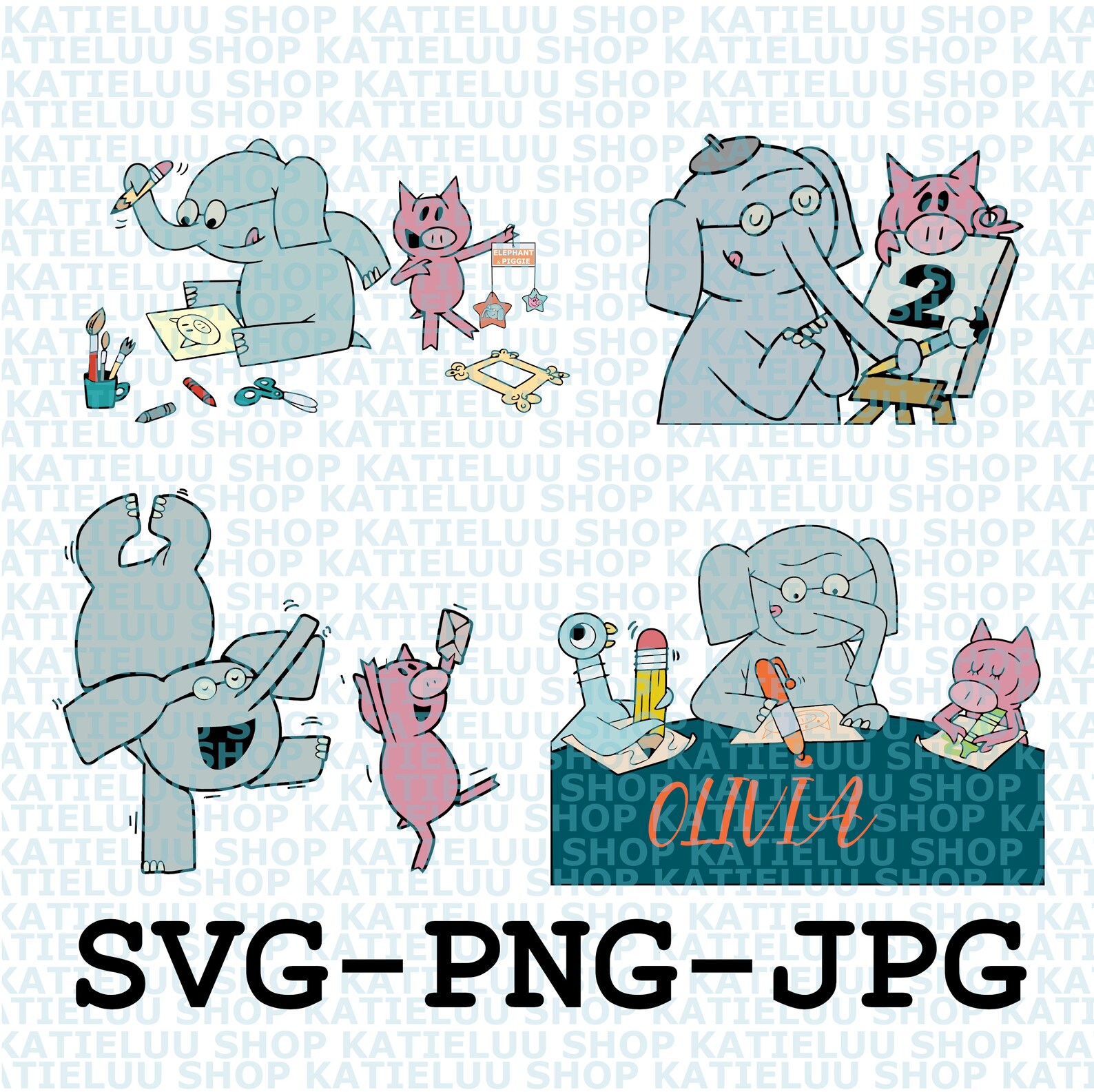 Free Free Elephant And Piggie Svg 471 SVG PNG EPS DXF File