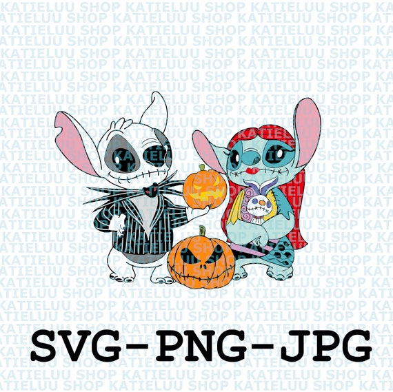Stitch skellington png Stitch Jack Scrump Halloween svg png. Etsy España