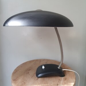 Beautiful vintage black metal desk lamp | Bauhaus style | 50s/60s design