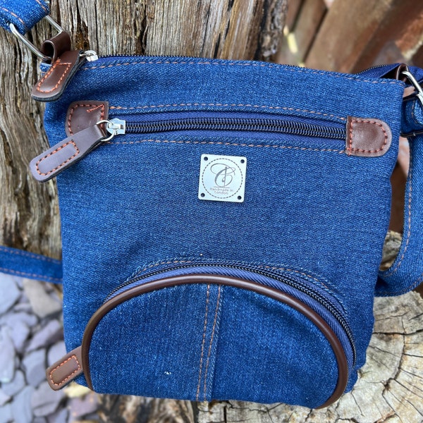 Denim Shoulder Bag Etsy UK