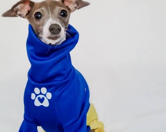 Ukraine italian greyhound cotton knit pjs
