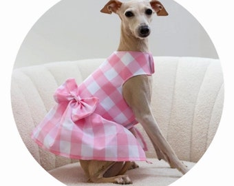 Custom Italian Greyhound harness dresses and tops