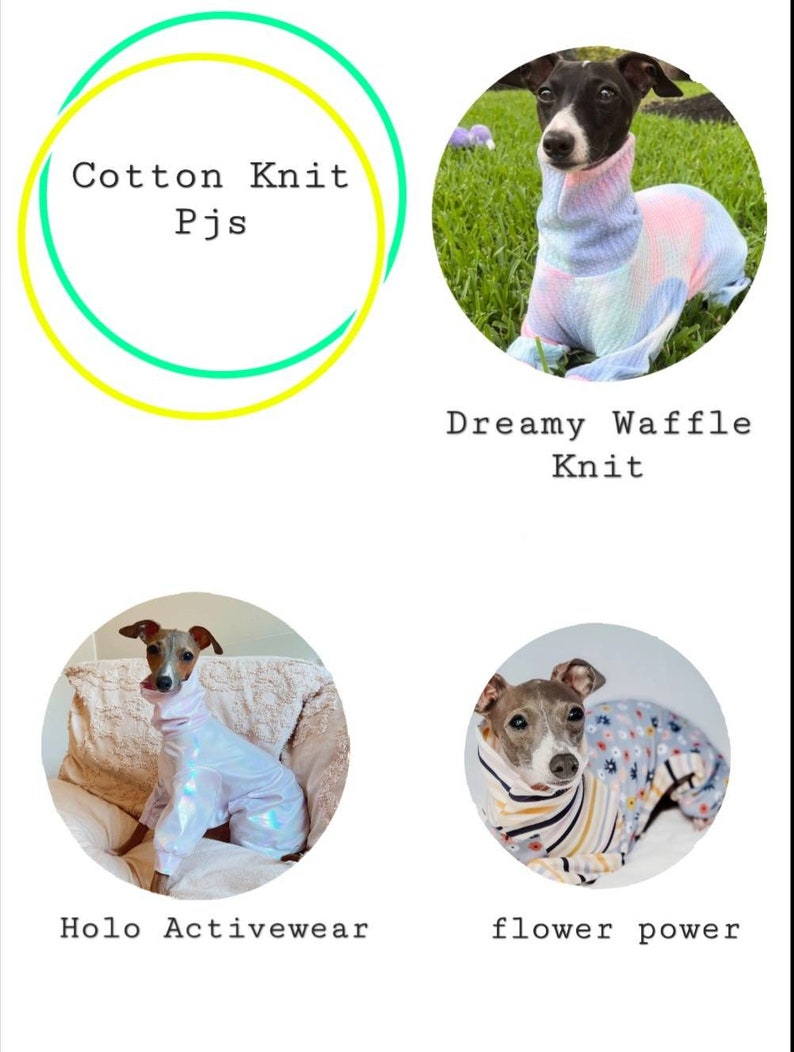 Custom Italian Greyhound Cotton Knit PJS image 3