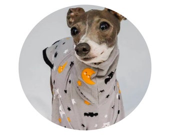Custom Italian Greyhound Halloween/Fall Cotton Knit PJS