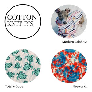Custom Italian Greyhound Cotton Knit PJS image 7