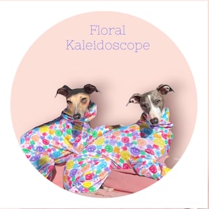 Pigiama in maglia di cotone con levriero italiano personalizzato