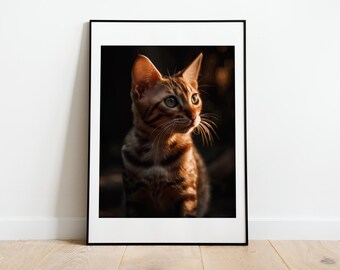 Bengal Kitten 'Playtime' Photo Art Print (Digital Download)