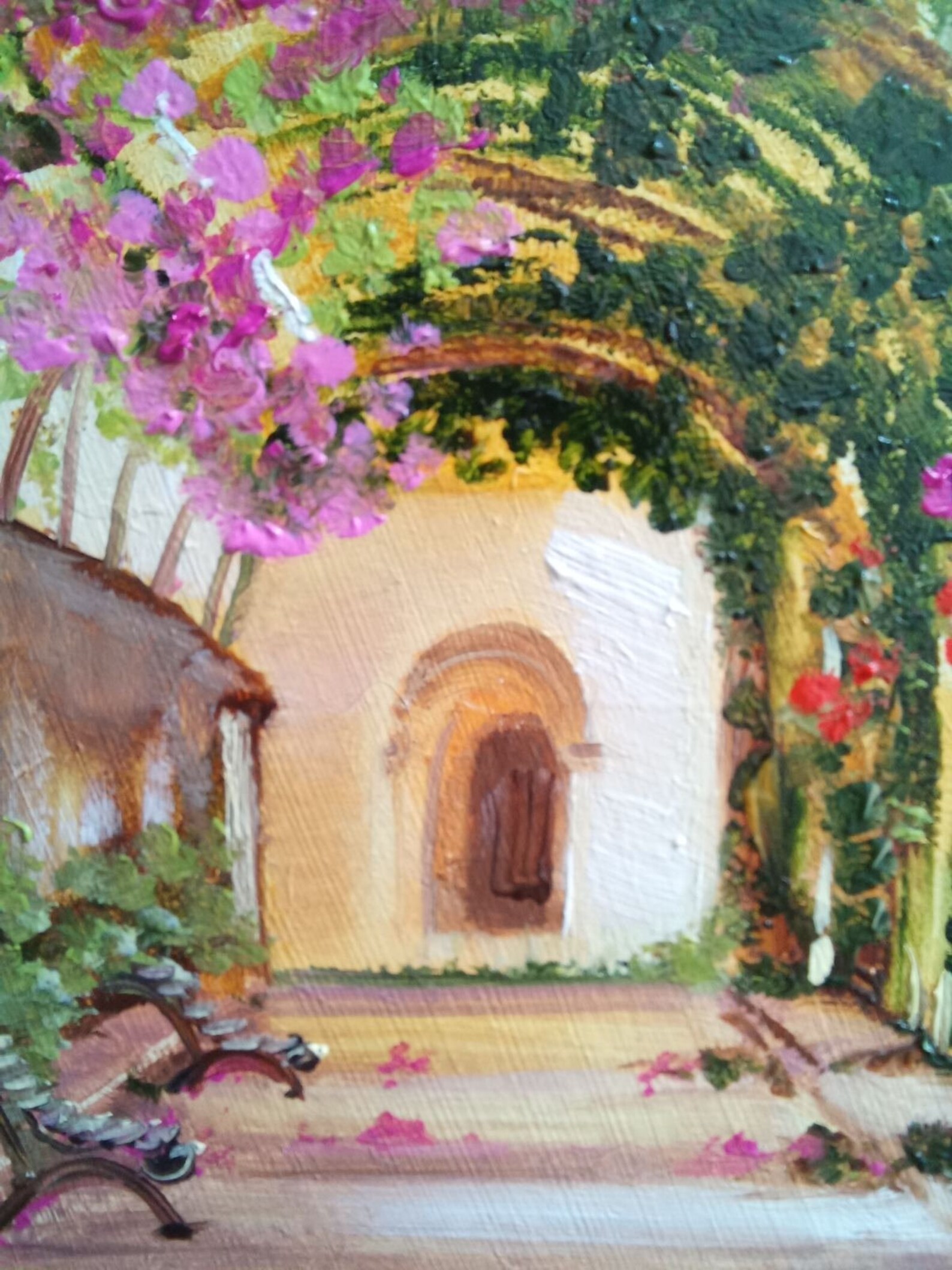 Spanish Landscape Painting Spanish Cityscape Wall Art Small Etsy UK