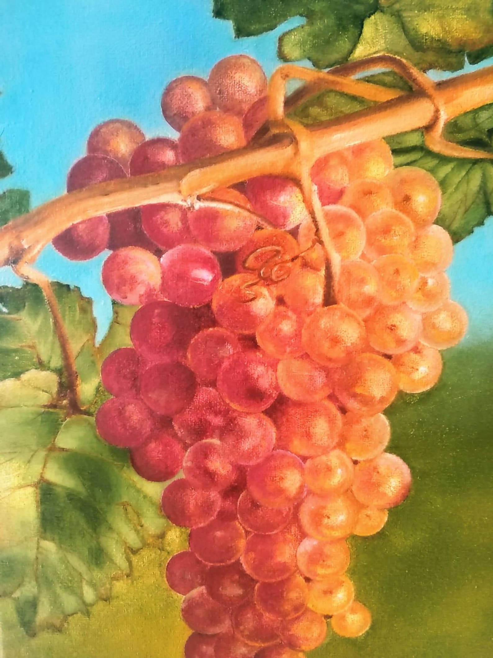 Grapes painting Grapes Art Grapes Artwork Grapes Wall Art Oil Etsy
