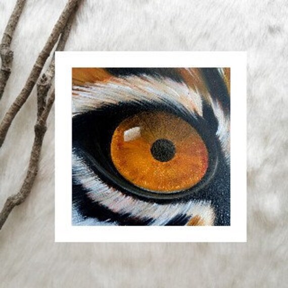 Tiger Eye oil painting Tiger Art Tiger Artwork Tiger Wall Art Etsy