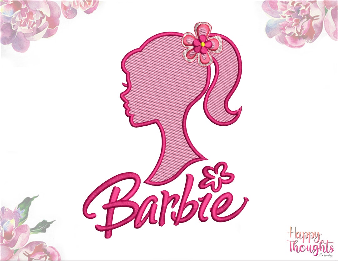 Barbie Machine Embroidery Design. Automatic Embroidery Design - Etsy