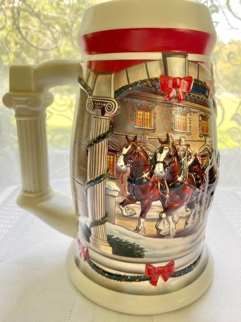 Vintage Budweiser Beer Stein Collectible 2001 Holiday at Etsy