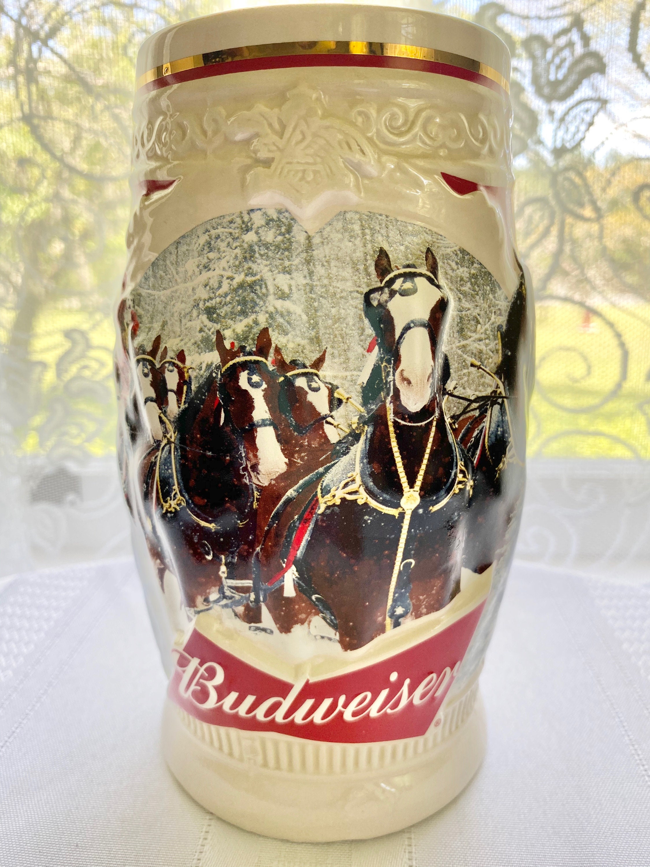 Budweiser Collectors Beer Stein 2015 first Snow of the Etsy
