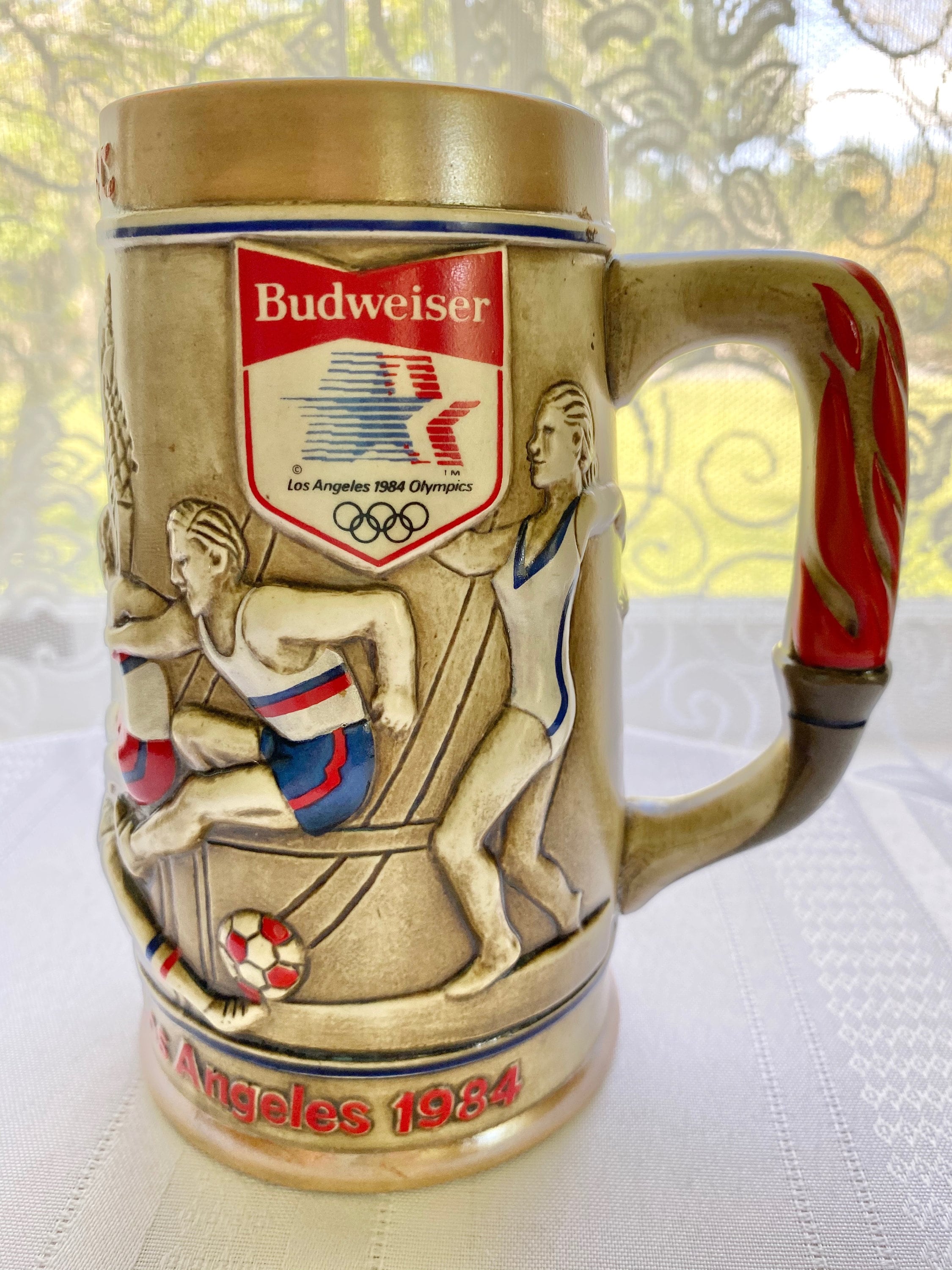 Vintage Budweiser Collectible Beer Stein 1984 Games of the Etsy