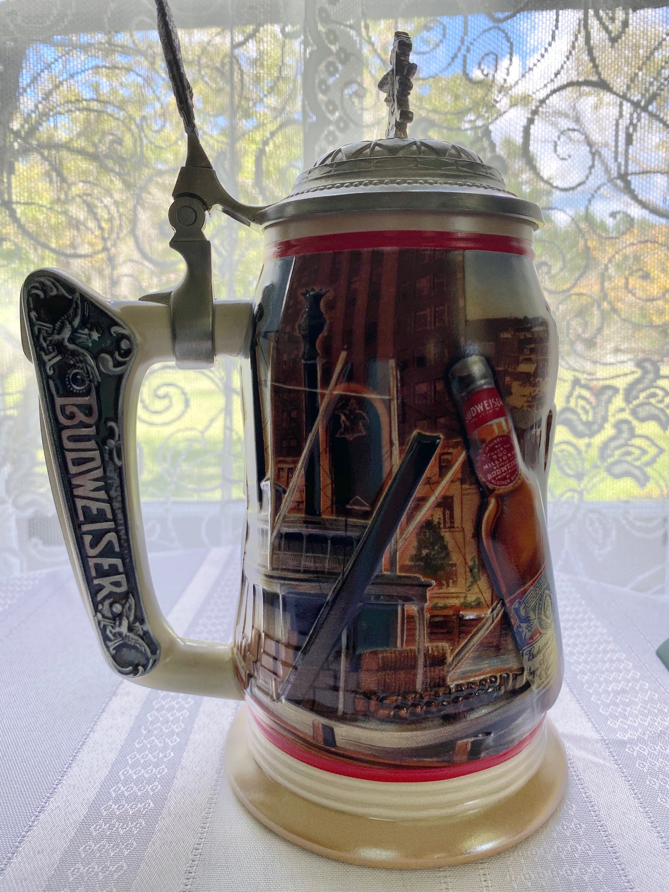Vintage Budweiser Collectors Club 1999 Membership Stein Etsy