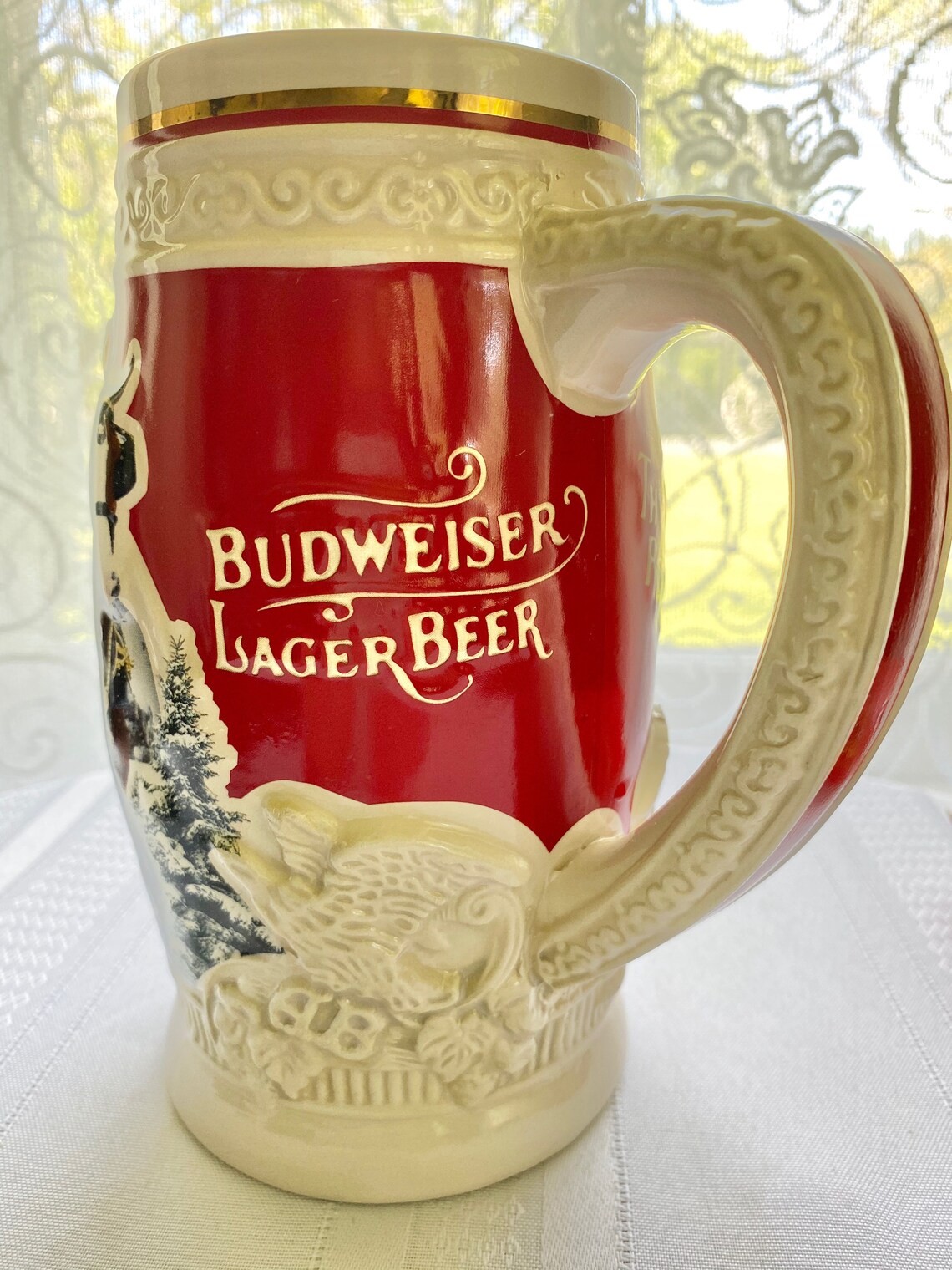 Budweiser Collectors Beer Stein 2015 first Snow of the Etsy