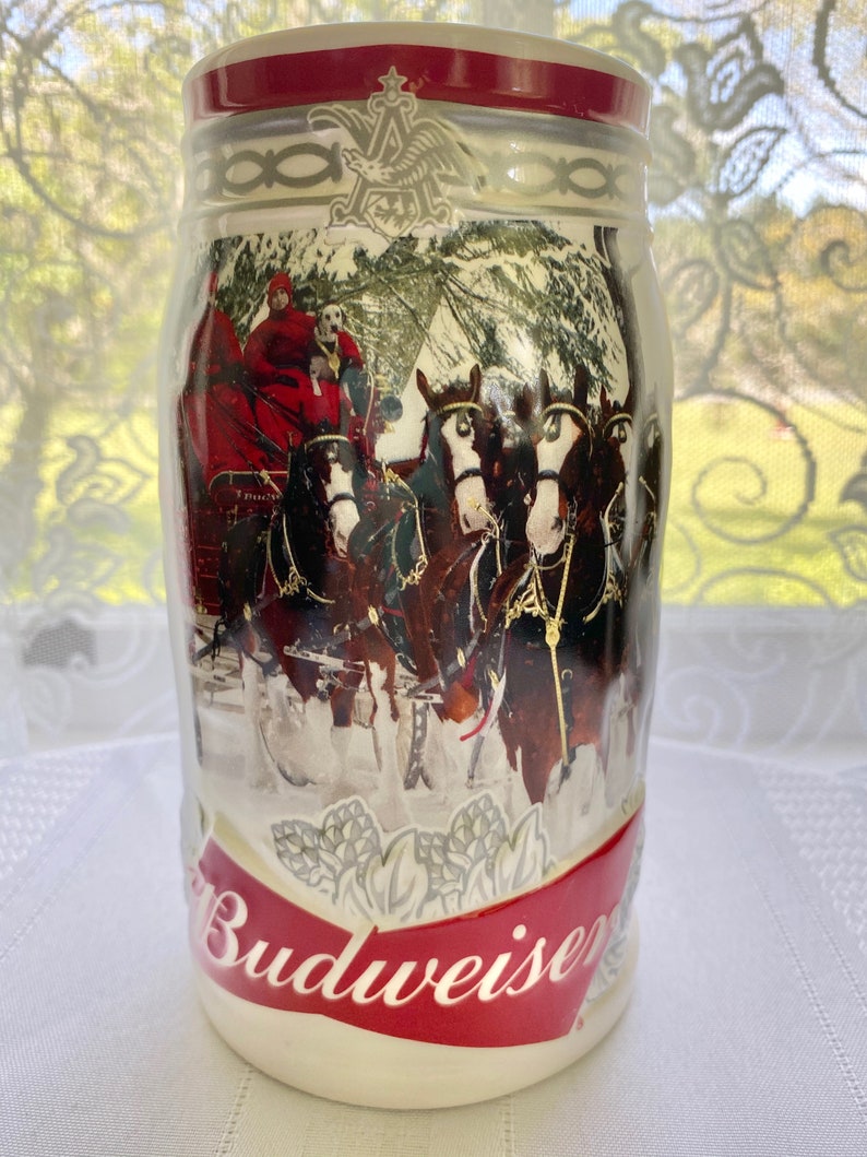 Budweiser Collectors Stein 2017 "holiday Retreat" 38th Anniversary