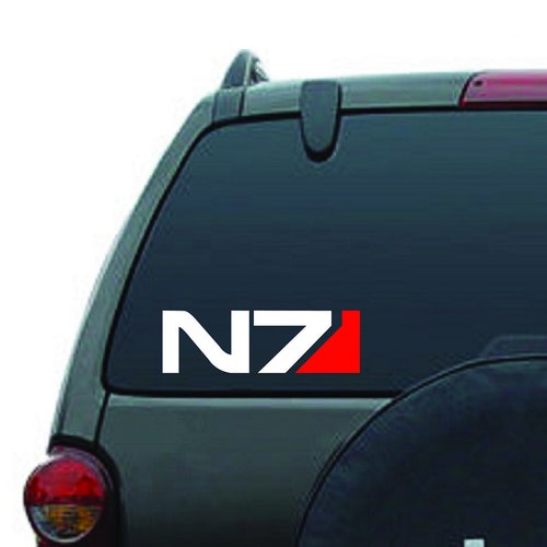 N7 Mass Effect Decal Sticker Auto Car Window Body Door Laptop Etsy