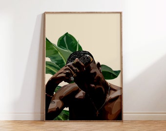 Black Art | Physical Print | Wall Art | Black Woman | Black owned Print | Wall Print | House decor [Frame Not Included]