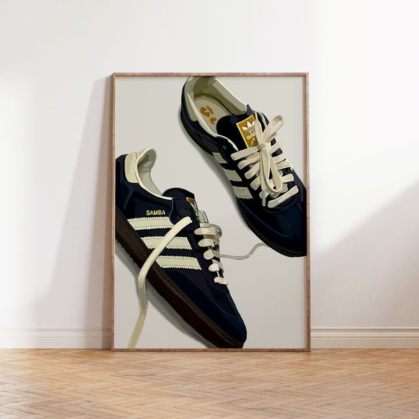 Adidas Samba Poster Print | Hypebeast | Sneaker Head | home print | Nike | fashion sneakers | dope art | designer art | trend aesthetic