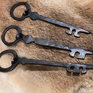 Skeleton Key Bottle Opener Hand forged medieval style