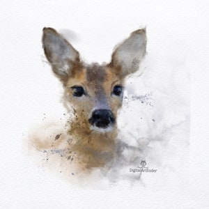 herten, bos, jacht, bomen, natuur, geschenken, posters, kaart, downloaden